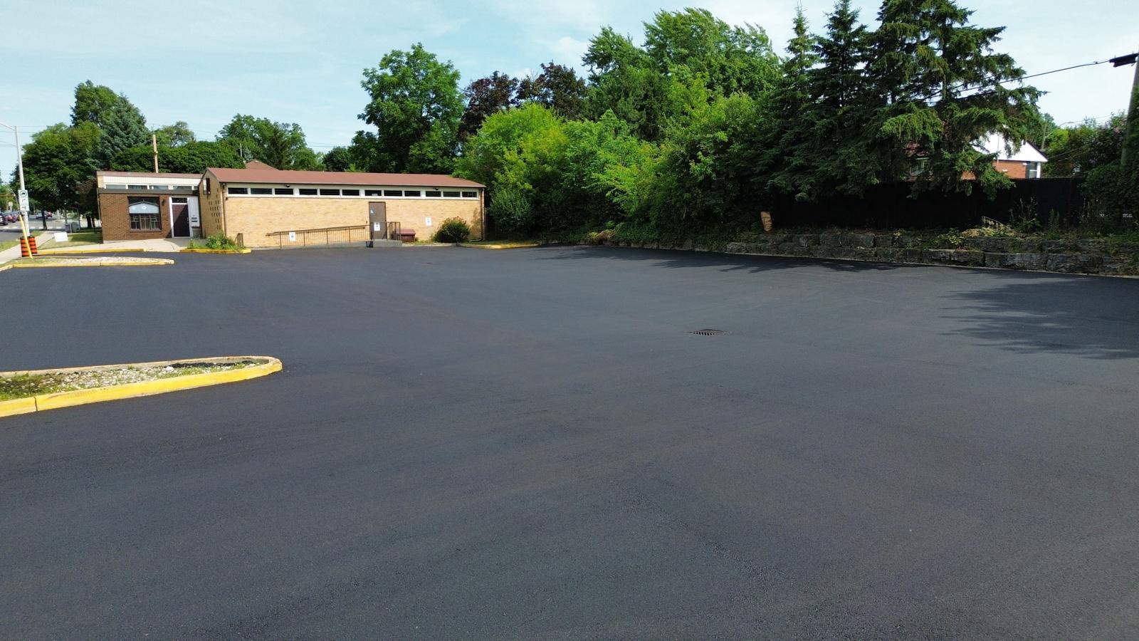 Large Commercial Parking Lot