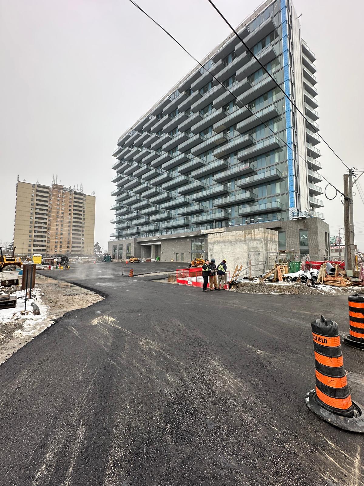 High-Rise Development Paving