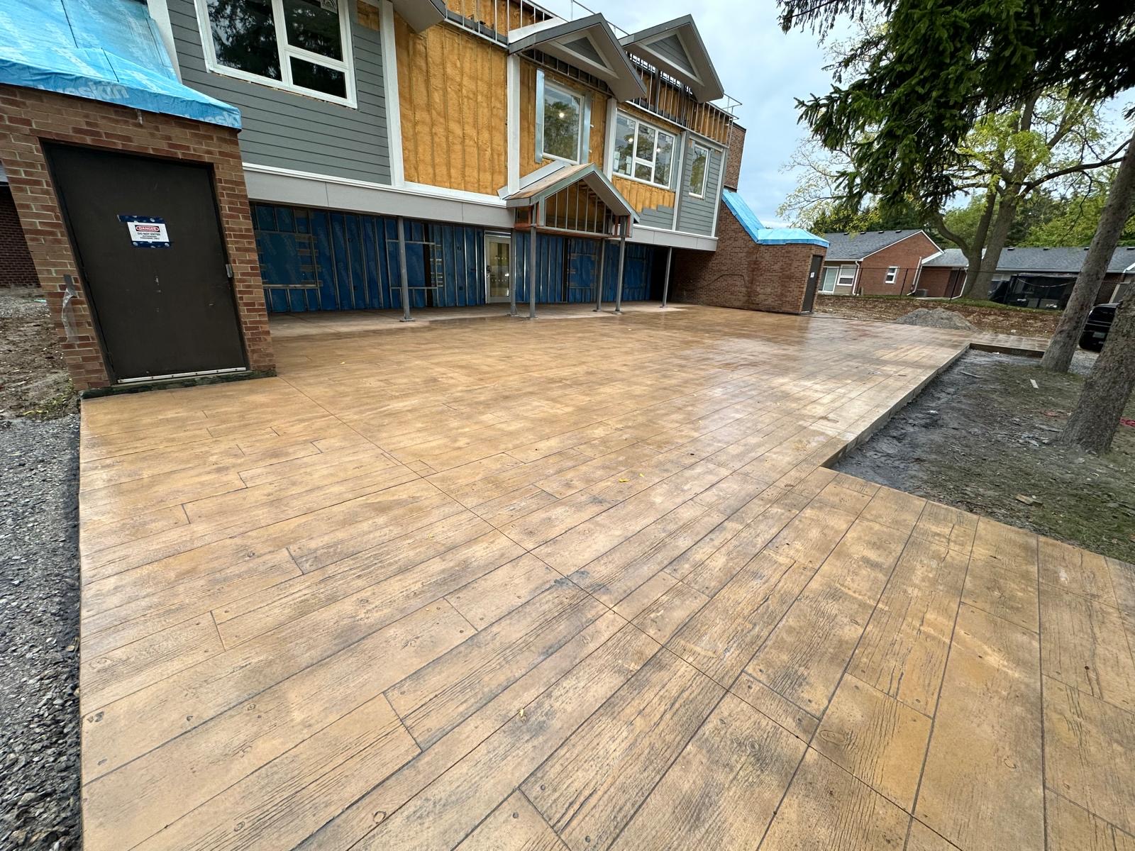 Professional Line Striping with Logo