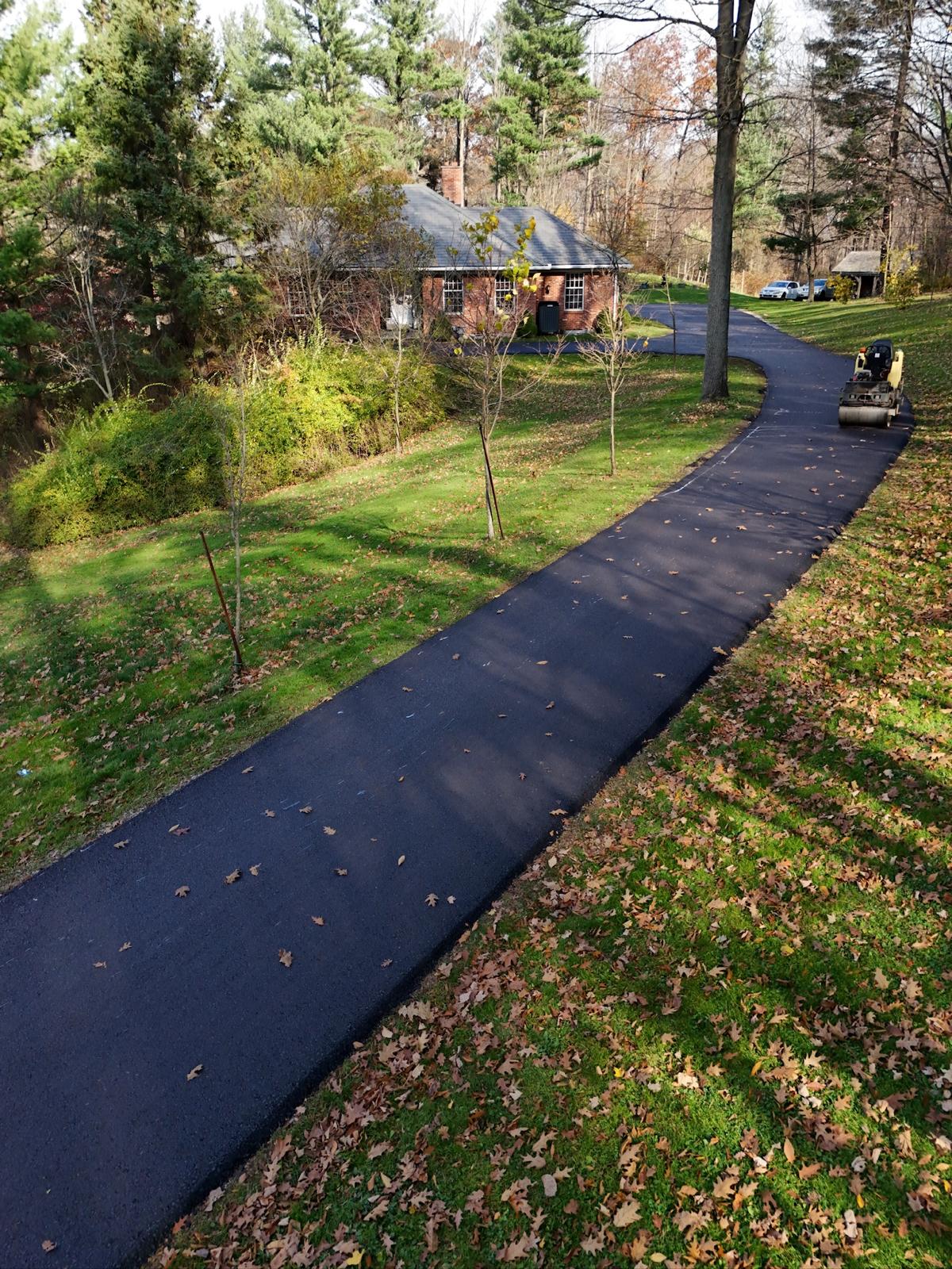 Residential Driveway with Roller