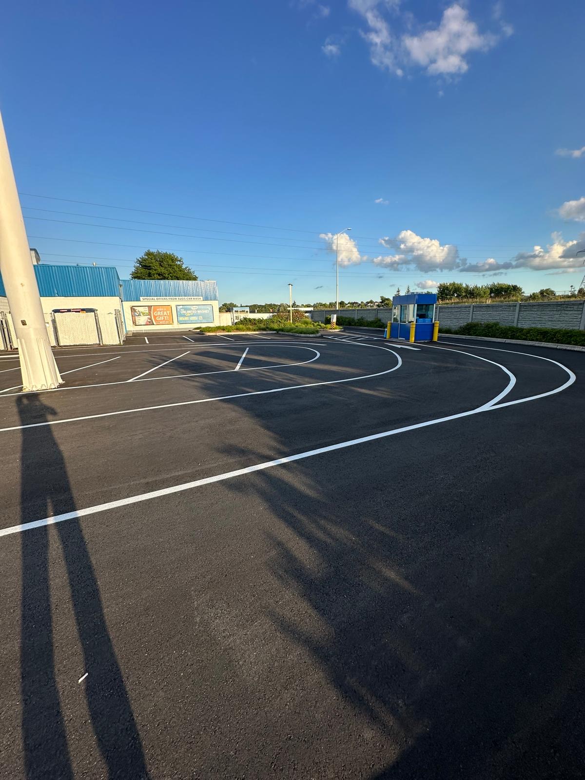 Commercial Parking with Line Striping