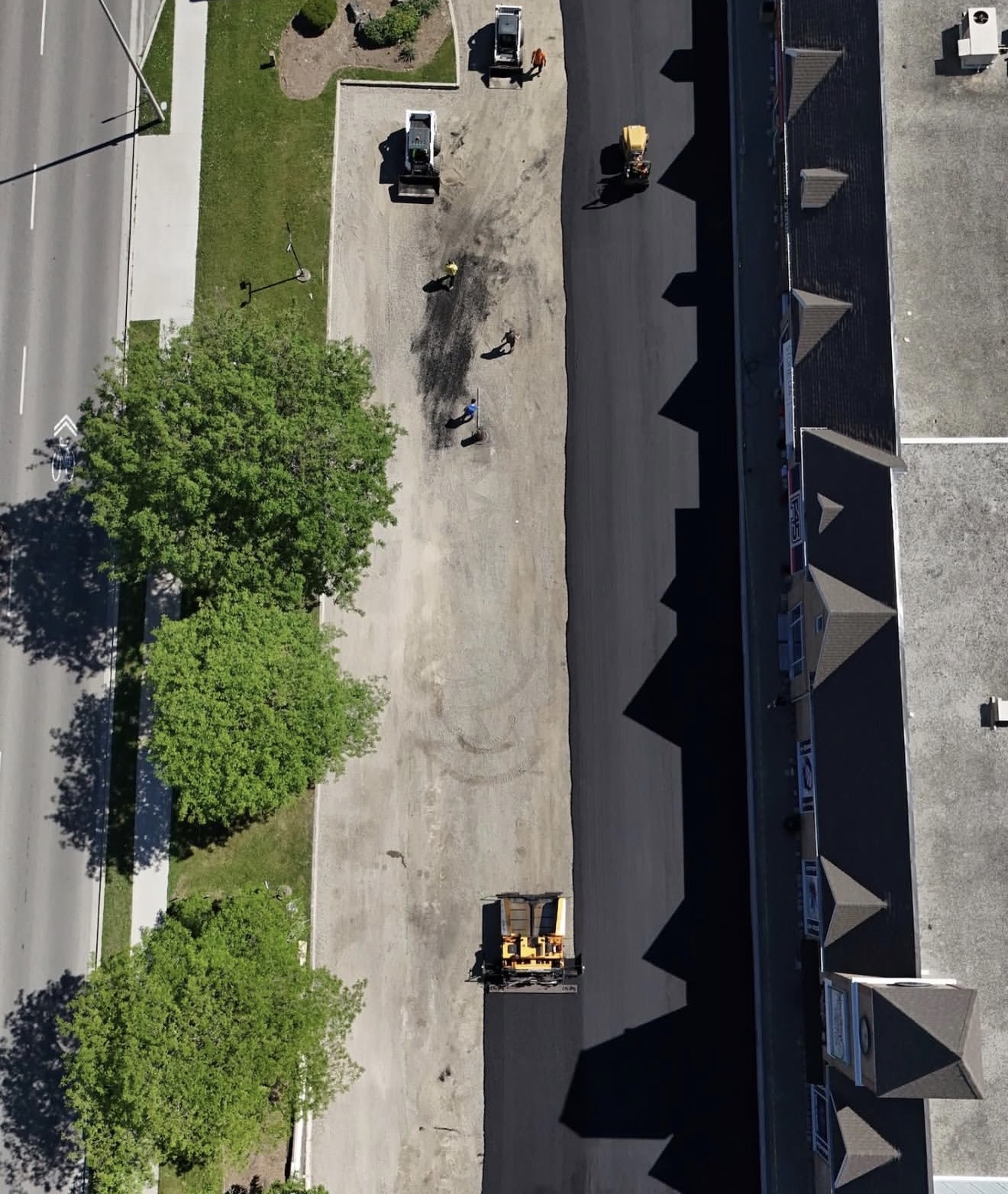 Concrete driveway installation